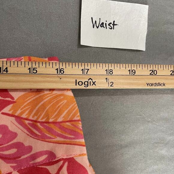 Mirror Image Womens Size Large Tropical Floral Skirt Swing Full Vacation Resort - Picture 9 of 10